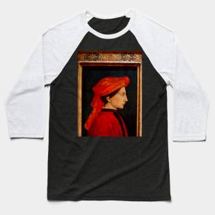 Portrait of Matteo Olivieri Baseball T-Shirt